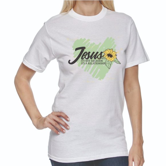 JESUS CHRISTIAN  WOMEN T-SHIRT * CASUAL AND COOL BRAND NEW TEE. 100% SOFT COTTON - Picture 3 of 5